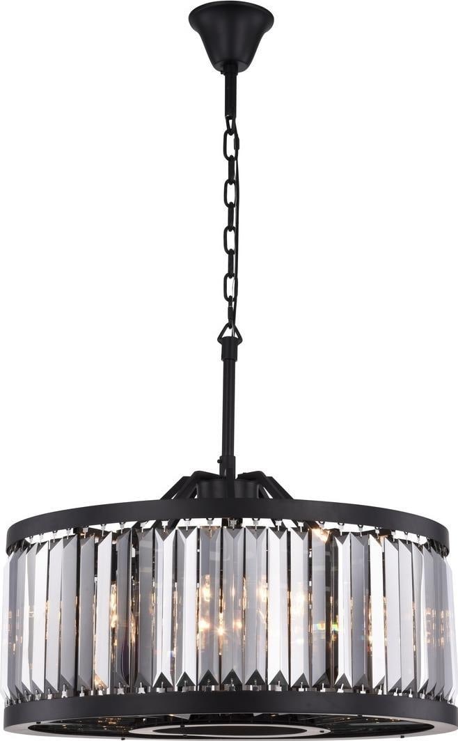 Chelsea Matte Black Pendant Light by Elegant Lighting 8 Bulbs UL-Listed: Chelsea Matte Black Pendant Light by Elegant Lighting 8 Bulbs UL-Listed Illuminate your space with the Chelsea Matte Black Pendant, a stunning addition to modern interiors. This elegant pendant light 