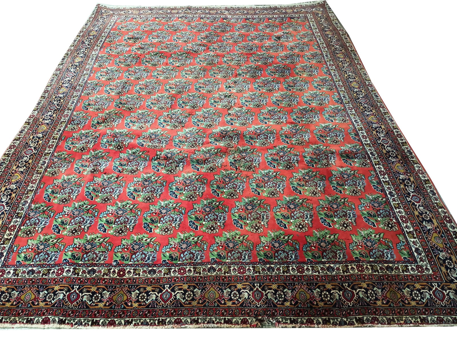 Unique 7 x 9.10 Bijar Rug with Character: Unique 7 x 9.10 Bijar Rug with Character Free continental US Shipping This 7 x 9.10 Bijar rug features a unique design, perfect for enhancing the charm of any room. Please note that the rug is damaged