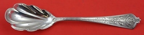Gorham Lady Washington Sterling Silver Preserve Serving Spoon 6 3/4 Fluted Bowl (1 of 2)