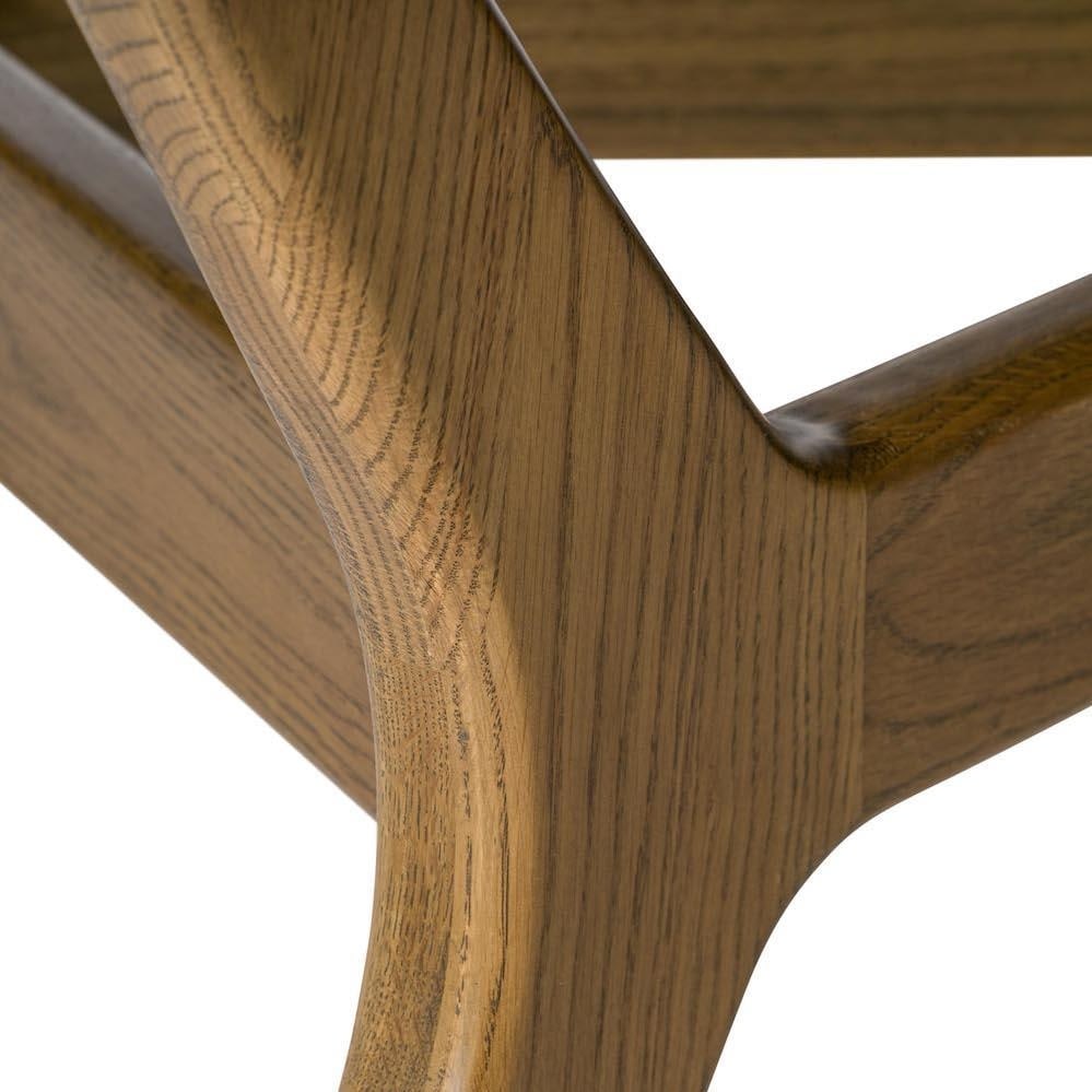 Ryker Collection Transitional Oak Dining Table Warm Walnut Finish (1 of 5)