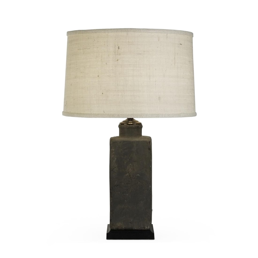 Zentique Ivory Table Lamp with Cream Yellow Shade 18 Inches: Zentique Ivory Table Lamp with Cream Yellow Shade 18 Inches Illuminate your space with this elegant pottery table lamp featuring a soft cream shade. Crafted from a combination of brass and ceramic pot