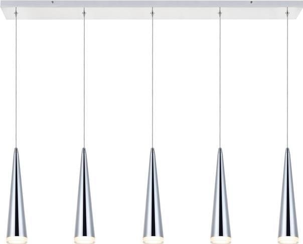 Elegant Lighting Chrome LED Pendant Light 5-Bulb Fantasia Collection: Elegant Lighting Chrome LED Pendant Light 5-Bulb Fantasia Collection Illuminate your space with this Modern Chrome LED Pendant Light, perfect for stylish homes. This stunning lighting fixture features