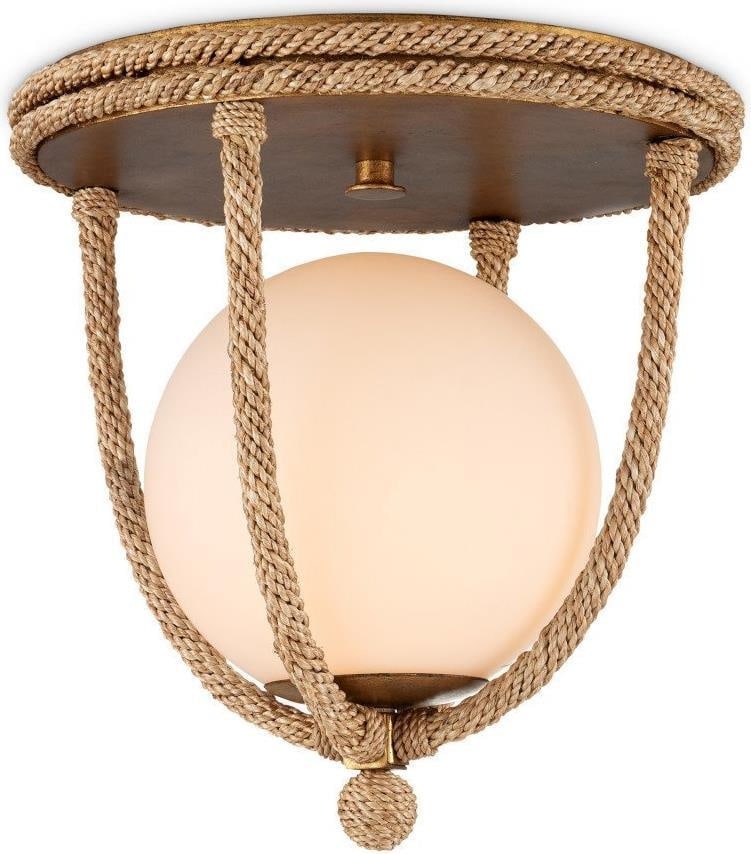 Currey Modern Frosted White Gold Flush Mount Dimmable Lighting: Currey Modern Frosted White Gold Flush Mount Dimmable Lighting Illuminate your space with this Modern Frosted White & Gold Flush Mount. Featuring a sleek design, this fixture combines a frosted white 