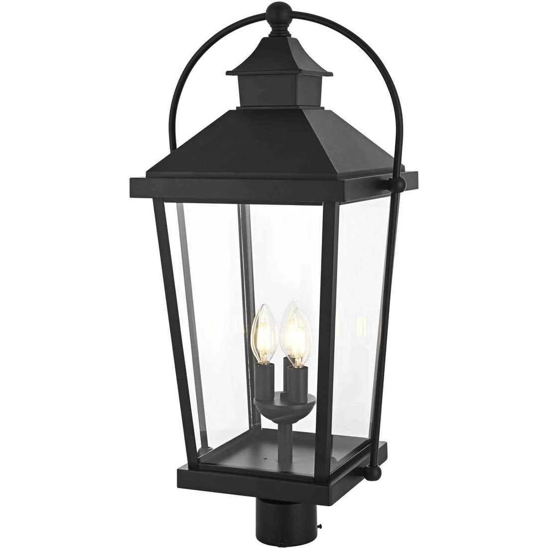 Luz 3 Light Outdoor Post Lantern Black 27.71 in (1 of 7)