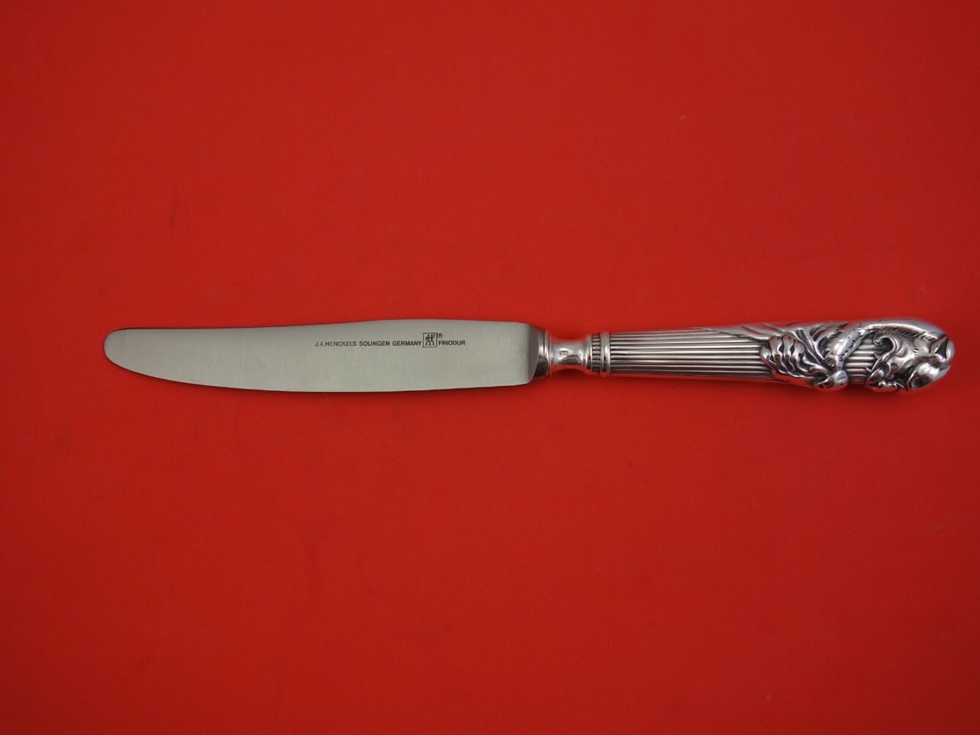 Christofle Peau de Lion Silverplate Dinner Knife J.A. Henckels Blade 9 3/4" (1 of 3)
