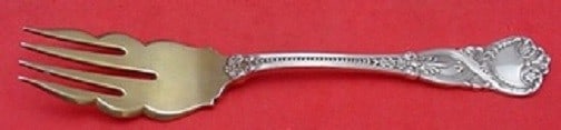 Tiffany & Co. Saint James Sterling Silver Pastry Fork Goldwashed Wavy Tines 6": Tiffany & Co. Saint James Sterling Silver Pastry Fork Goldwashed Wavy Tines 6" This exquisite pastry fork from the prestigious Saint James pattern by Tiffany & Co. is crafted from sterling silver and 