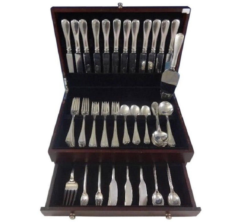 Tiffany & Co. Flemish Sterling Silver 98 Piece Flatware Set (1 of 8)