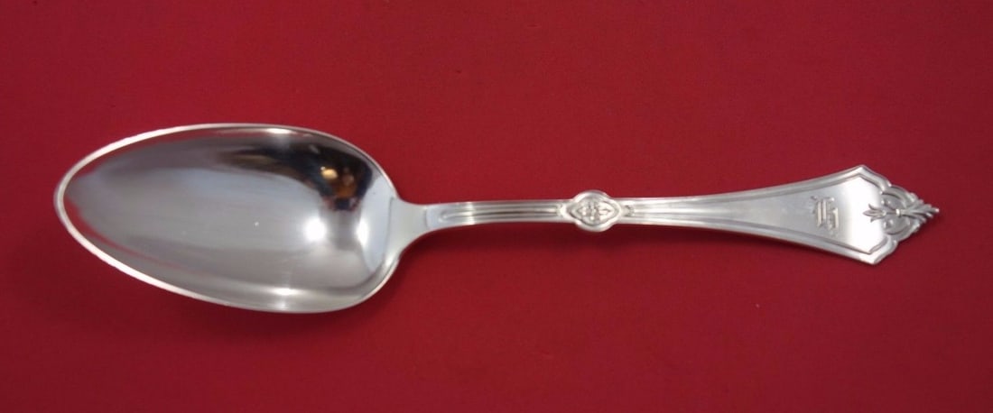 Koehler & Ritter Marin Rosette Sterling Silver Serving Spoon 8.25" (1 of 1)
