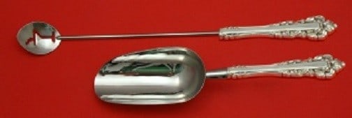 Gorham Medici New Sterling Silver Bar Serving Set 2pc Custom: Gorham Medici New Sterling Silver Bar Serving Set 2pc Custom Enhance your serving experience with this exquisite Medici New by Gorham Sterling Silver Bar Serving Set. This custom-made 2-piece hostess 