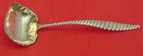 Whiting Sterling Silver Oval Twist Soup Ladle 11.5 inches: Whiting Sterling Silver Oval Twist Soup Ladle 11.5 inches This stunning soup ladle features the elegant Oval Twist pattern by Whiting, crafted from high-quality sterling silver. Measuring 11 1/2 inche