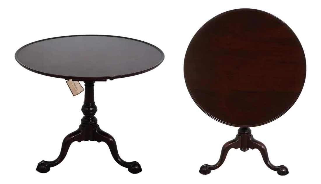 Mahogany Rococo Tilt Top Table Stickley Williamsburg CW-70 (1 of 10)