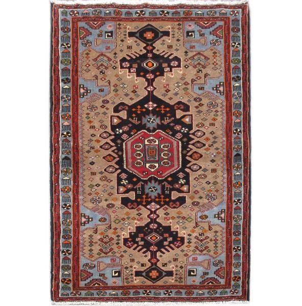 3.3 x 5 Persian Tribal Hand Knotted Wool Rug Traditional Design: 3.3 x 5 Persian Tribal Hand Knotted Wool Rug Traditional Design Free continental US Shipping This 3.3 x 5 handmade Persian tribal rug is crafted from high-quality wool and hand-knotted by skilled arti