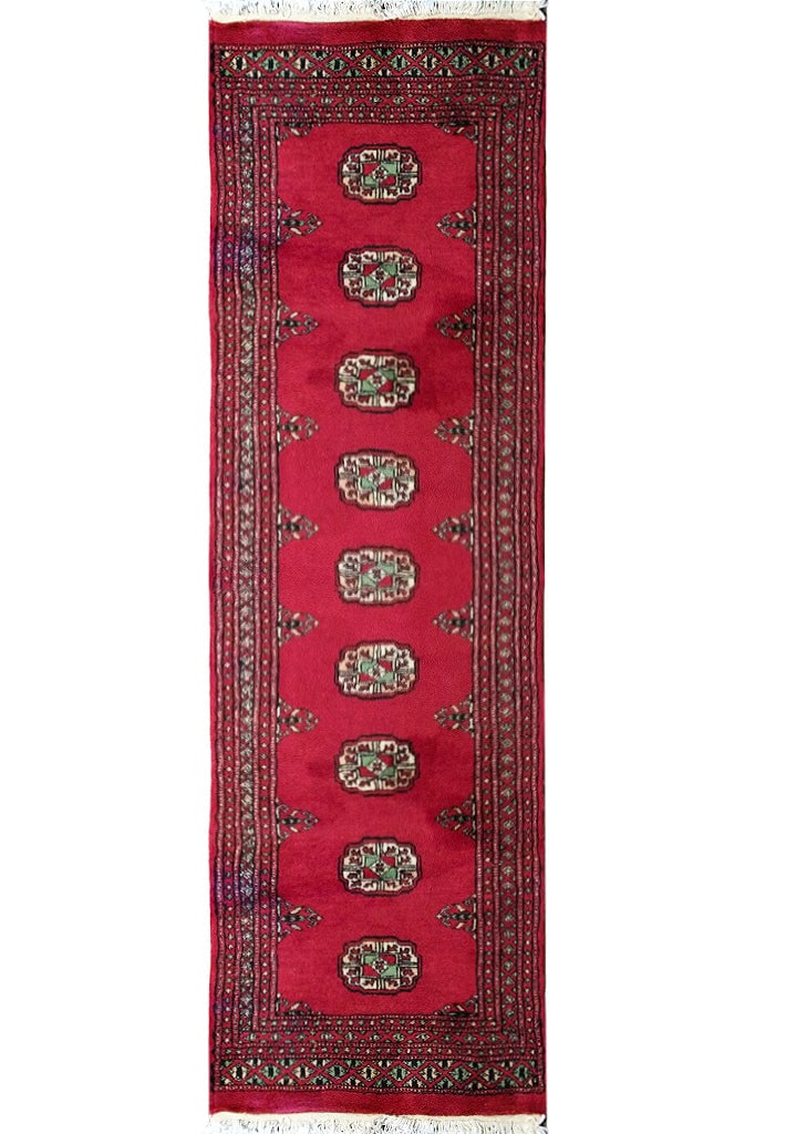 Classic Bokara Handmade Runner Rug 2 x 6.1 Feet (1 of 10)