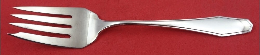 Alvin Hampton Sterling Silver Cold Meat Fork 8.5 Inch Serving Piece: Alvin Hampton Sterling Silver Cold Meat Fork 8.5 Inch Serving Piece This Hampton by Alvin Sterling Silver Cold Meat Fork is a classic serving piece measuring 8 1/2 inches. Crafted from high-quality st