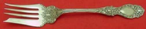 Wallace Lucerne Sterling Silver Cold Meat Fork 8.5": Wallace Lucerne Sterling Silver Cold Meat Fork 8.5" This exquisite cold meat fork from the Lucerne pattern by Wallace is crafted from sterling silver and measures 8 1/2 inches long. Dating back to the