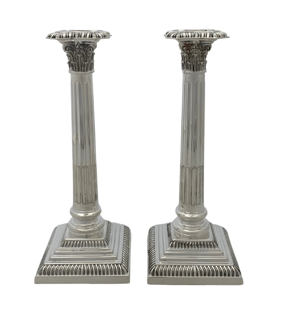 Antique Italian C.D. Peacock 925 Sterling Silver Candlesticks Pair 10.50 Inches: Antique Italian C.D. Peacock 925 Sterling Silver Candlesticks Pair 10.50 Inches This exquisite pair of Antique Italian C.D Peacock candlesticks showcases elegant craftsmanship in 925 sterling silver.