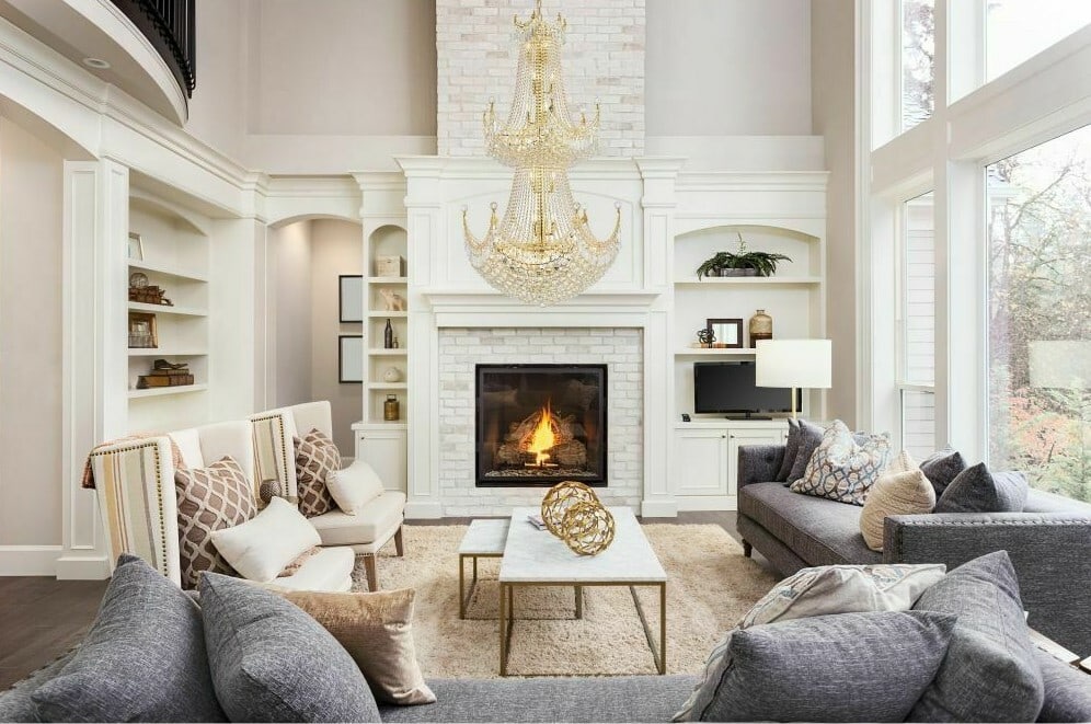 Gold Corona Crystal Foyer Chandelier 36 Light 66 Inch Height: Gold Corona Crystal Foyer Chandelier 36 Light 66 Inch Height This large crystal chandelier features an empire style design with a gold finish, making it a striking centerpiece for foyers, entryways,
