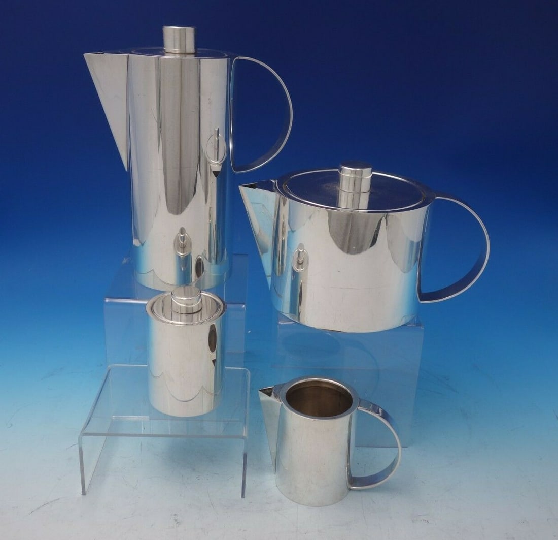 Guido Galbiati Swid Powell Sterling Silver 4pc Tea Set (1 of 12)