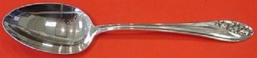 Gorham Lily of the Valley Sterling Silver Serving Spoon 8.5 Inches: Gorham Lily of the Valley Sterling Silver Serving Spoon 8.5 Inches This elegant serving spoon features the exquisite "Lily of the Valley" pattern by Gorham, crafted from high-quality sterling silver. 
