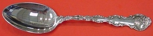 Sterling Silver Strasbourg Pattern 8.5 Inch Serving Spoon by Gorham: Sterling Silver Strasbourg Pattern 8.5 Inch Serving Spoon by Gorham This Strasbourg by Gorham serving spoon is crafted from sterling silver (.925) and features the elegant Strasbourg pattern. Measurin