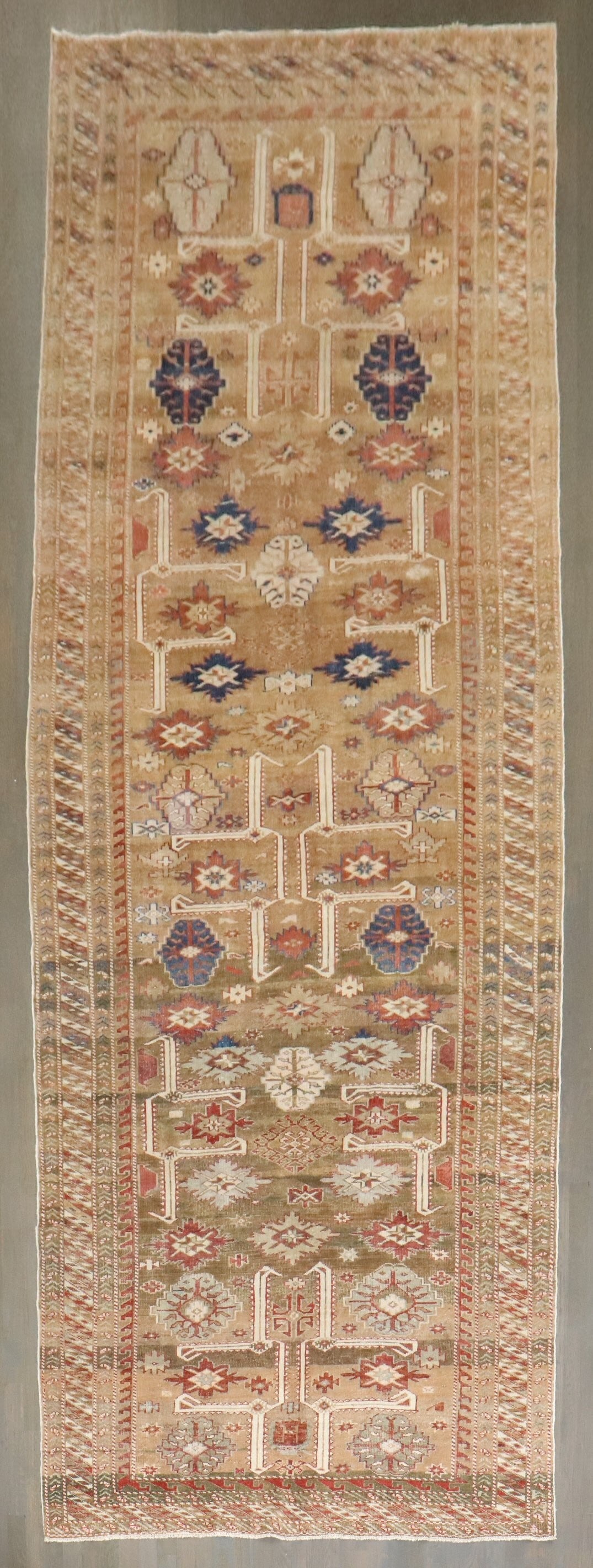 5' 1" x 14' 5" Caucasian Shirvan Gallery Rug Camel (1 of 7)