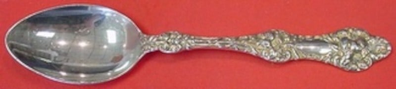 Alvin Gorham Old Orange Blossom Sterling Silver Soup Spoon 7 1/8": Alvin Gorham Old Orange Blossom Sterling Silver Soup Spoon 7 1/8" Experience timeless elegance with the Old Orange Blossom place soup spoon by Alvin, crafted by Gorham in sterling silver. This exquisi