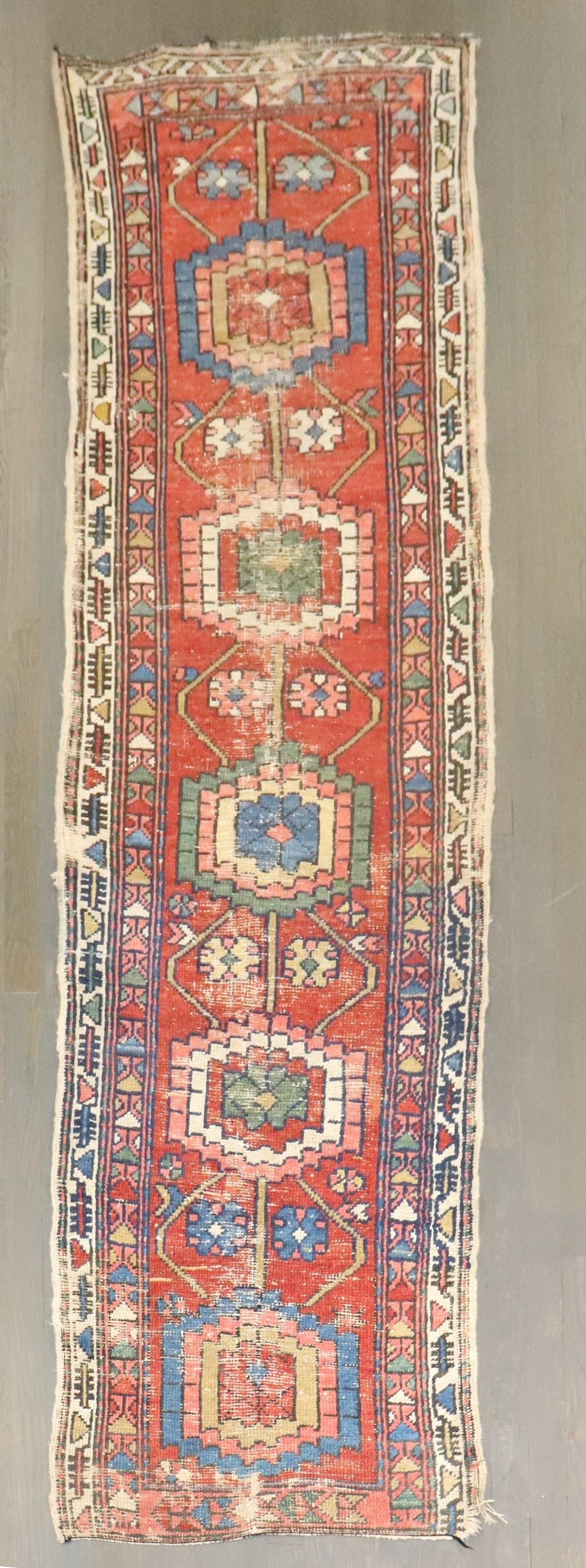 2' 3" x 8' 2" Antique Persian Serapi Heriz Runner Rug (1 of 7)