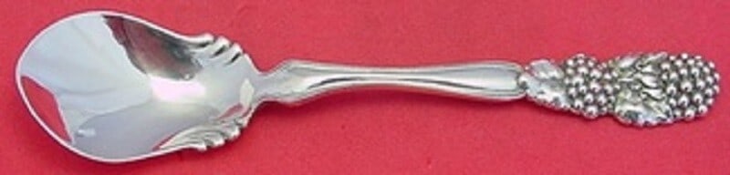 Rare Tiffany & Co Blackberry Sterling Silver Ice Cream Spoon Scalloped (1 of 6)