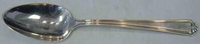 Alvin Modern Colonial Sterling Silver 8 1/2 Serving Spoon: Alvin Modern Colonial Sterling Silver 8 1/2 Serving Spoon Sterling silver serving spoon in the Modern Colonial pattern by Alvin. It measures 8 1/2 inches and is monogrammed, with monograms that may va