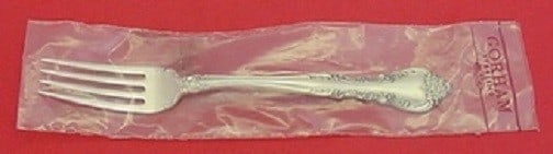 Gorham Alencon Lace sterling silver fork 7 1/2 in: Gorham Alencon Lace sterling silver fork 7 1/2 in Gorham Alencon Lace regular fork in sterling silver, measuring 7 1/2 inches. It is new in factory sleeve, not monogrammed, and described as being in e