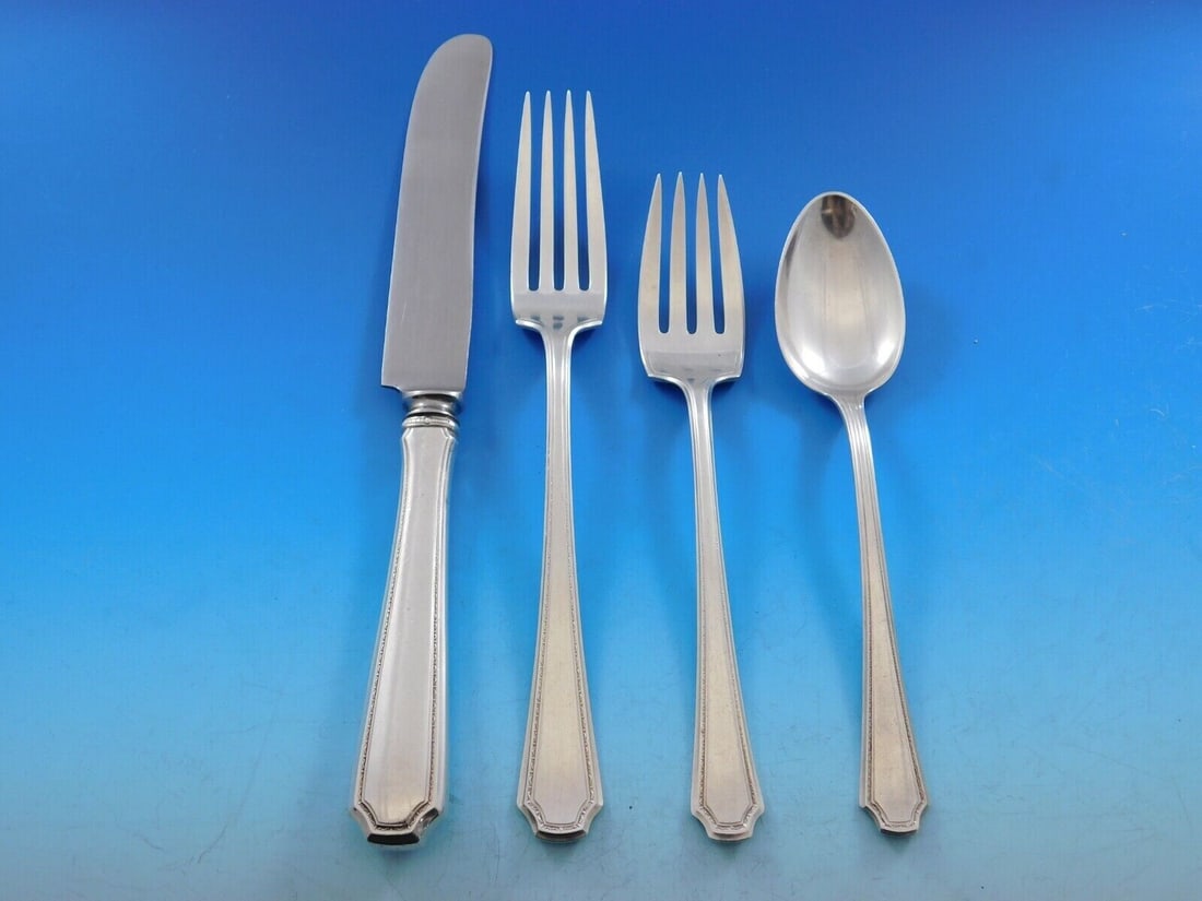 Towle Lady Constance Sterling Silver 4-Piece Place Setting: Towle Lady Constance Sterling Silver 4-Piece Place Setting Introducing the Lady Constance 4-Piece Place Setting by Towle, crafted from high-quality sterling silver. This elegant setting features a
