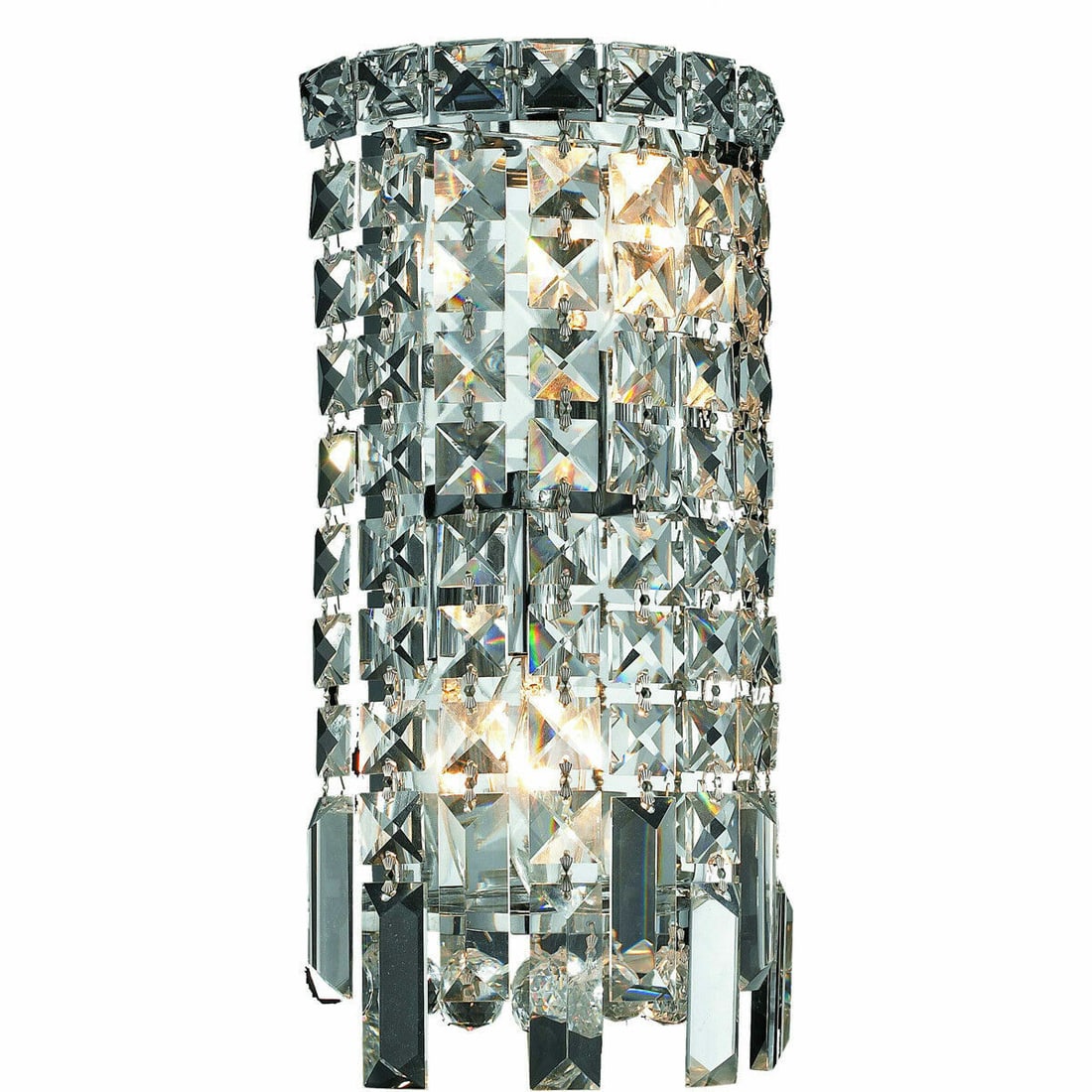 Maxime 2 Light Chrome Wall Sconce 13 inch Royal Cut Crystal (1 of 2)