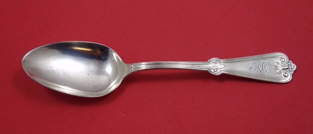 Vanderslice Campanula De Anza Sterling Silver Teaspoon 6 Rare San Francisco: Vanderslice Campanula De Anza Sterling Silver Teaspoon 6 Rare San Francisco This exquisite teaspoon is a part of the Campanula, also known as De Anza, pattern by Vanderslice, crafted from sterling sil