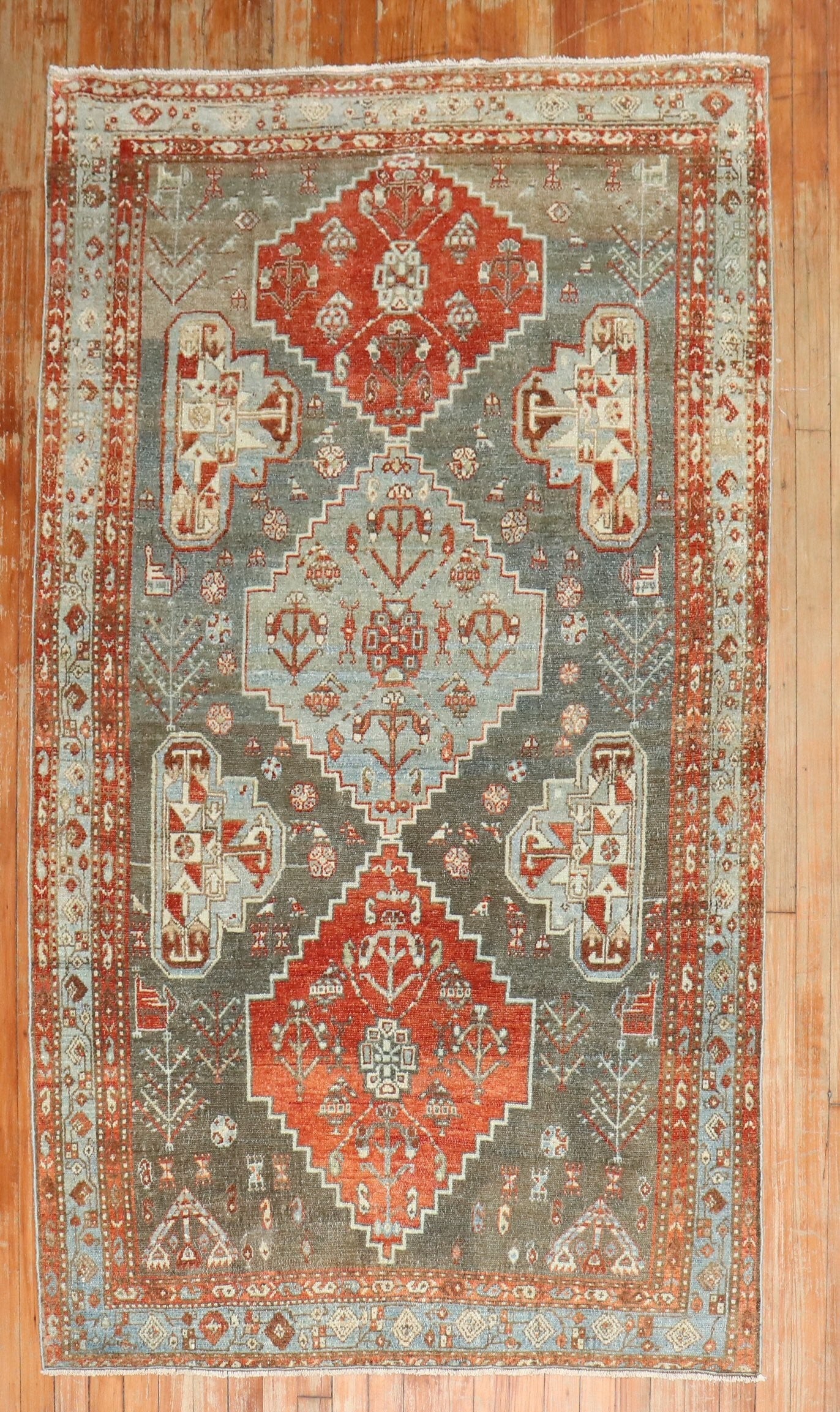 4' x 6' 6" Persian Malayer Accent Rug: 4' x 6' 6" Persian Malayer Accent Rug Early 20th century Tribal Persian Malayer rug in an accent size. This pre-owned piece is identified as a Malayer rug. Specifications Item Type: Rug Style: Tribal 