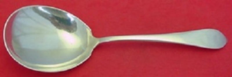 Watson Old Colony Sterling Silver Berry Spoon 7.75 Inch Serving Utensil: Watson Old Colony Sterling Silver Berry Spoon 7.75 Inch Serving Utensil This exquisite serving spoon features the Old Colony pattern by Watson, crafted from high-quality sterling silver. Measuring 7 3