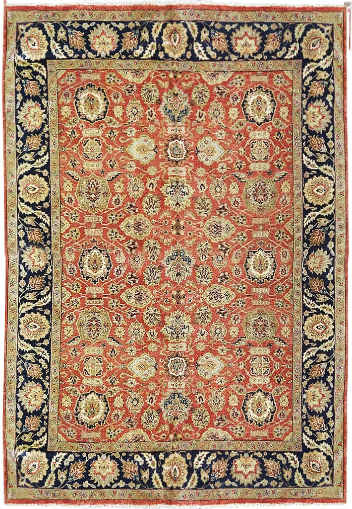 9 x 12 Hand-Knotted Coral Wool Area Rug with Black Border: 9 x 12 Hand-Knotted Coral Wool Area Rug with Black Border Free continental US Shipping Enhance your living space with this exquisite 9 x 12 hand-knotted rug, featuring a vibrant coral color complement
