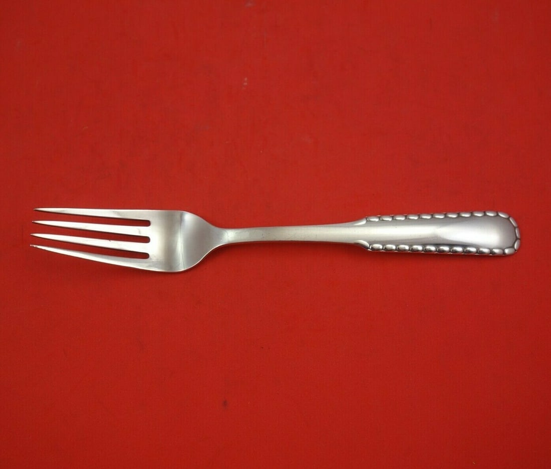 Georg Jensen Rope Sterling Silver Dinner Fork 7 3/4 Inch Heirloom Flatware: Georg Jensen Rope Sterling Silver Dinner Fork 7 3/4 Inch Heirloom Flatware This exquisite dinner fork is crafted from high-quality sterling silver and belongs to the elegant Rope pattern designed by G