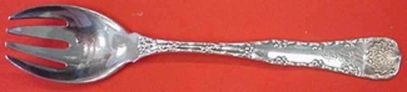 Tiffany & Co Wave Edge Sterling Silver Ice Cream Fork 6": Tiffany & Co Wave Edge Sterling Silver Ice Cream Fork 6" Discover the elegance of the Wave Edge Ice Cream Fork by Tiffany & Co., crafted from high-quality sterling silver. This exquisite piece, measur