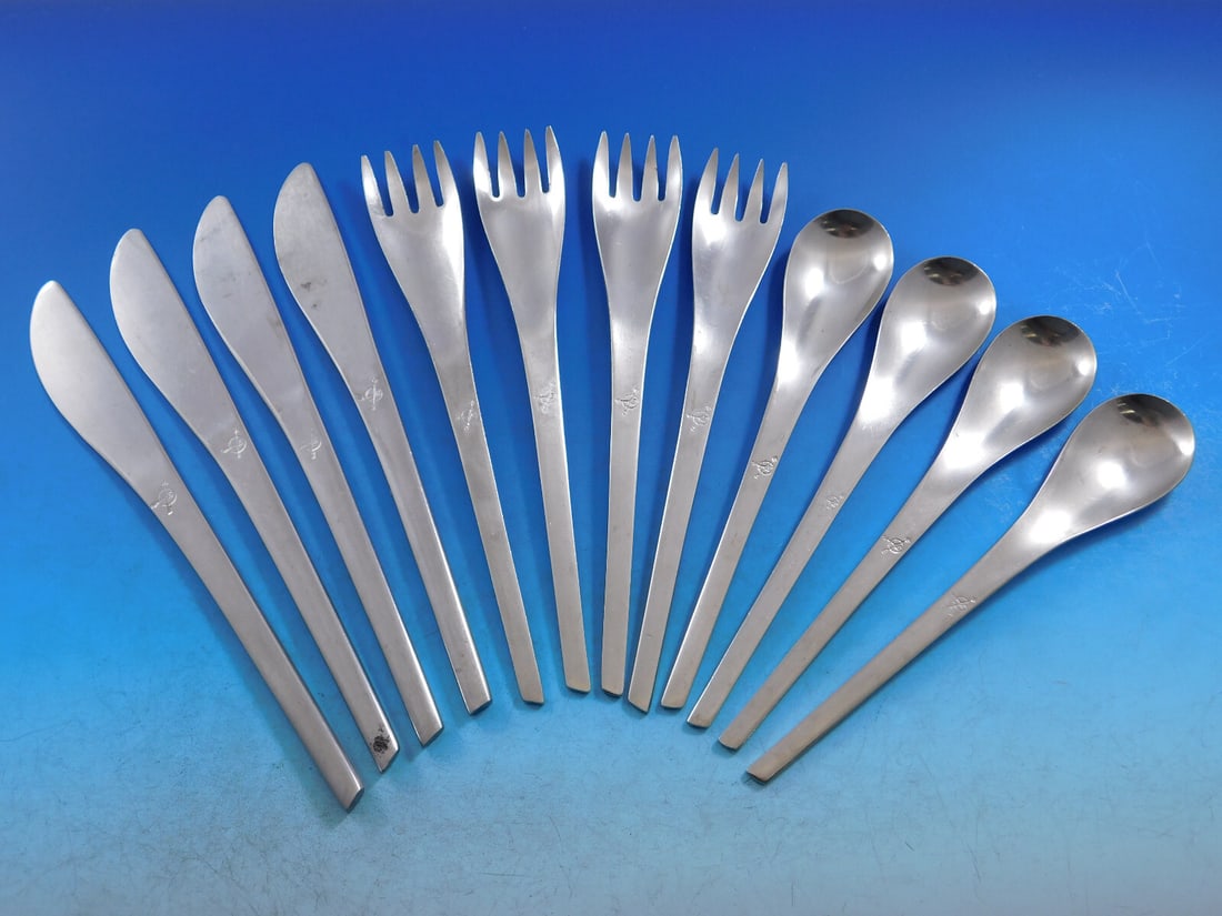 Rare Eastern Airlines Stainless Steel Flatware Set 12 pcs by International (1 of 7)