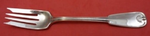 Tiffany & Co Palm Pattern Rare Copper Sample Salad Fork 6 3/4 One of a Kind: Tiffany & Co Palm Pattern Rare Copper Sample Salad Fork 6 3/4 One of a Kind Discover a unique piece of history with this rare copper sample salad fork from Tiffany & Co.'s Palm pattern. Crafted betwee