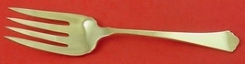 Wallace Antique Sterling Silver Cold Meat Fork 8 5/8 Inch: Wallace Antique Sterling Silver Cold Meat Fork 8 5/8 Inch This exquisite cold meat fork, crafted by Wallace, showcases the elegance of sterling silver in the Antique pattern. Measuring 8 5/8 inches, i