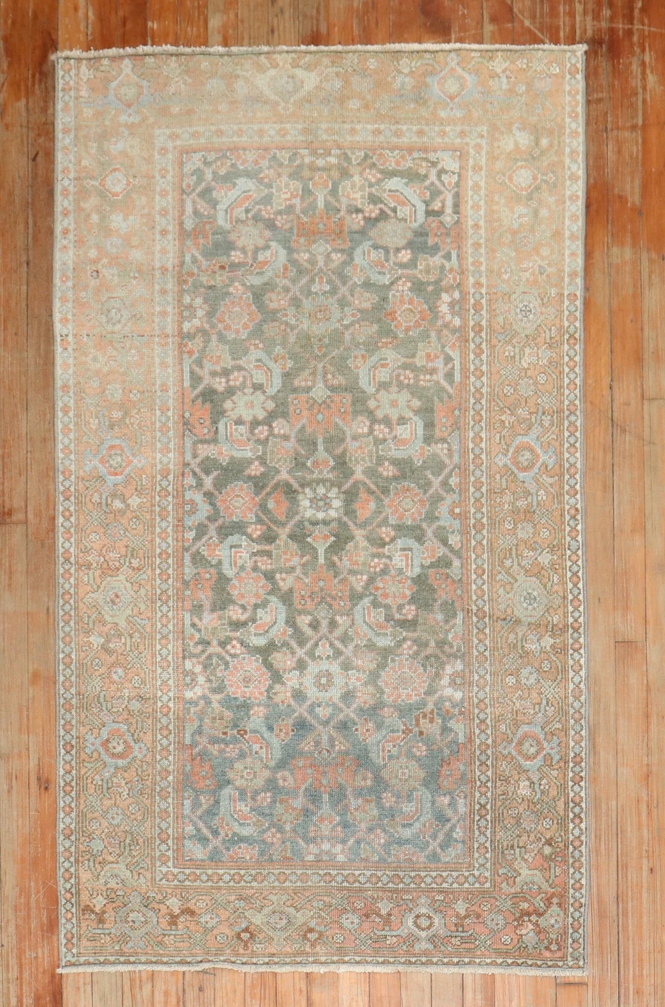 3' 3" x 5' 6" Small Persian Malayer Rug: 3' 3" x 5' 6" Small Persian Malayer Rug Persian Malayer throw rug from the 1930s. This pre-owned small rug is identified as a Malayer type. Specifications Type: Malayer Category: Small Size: 3' 3" x 5