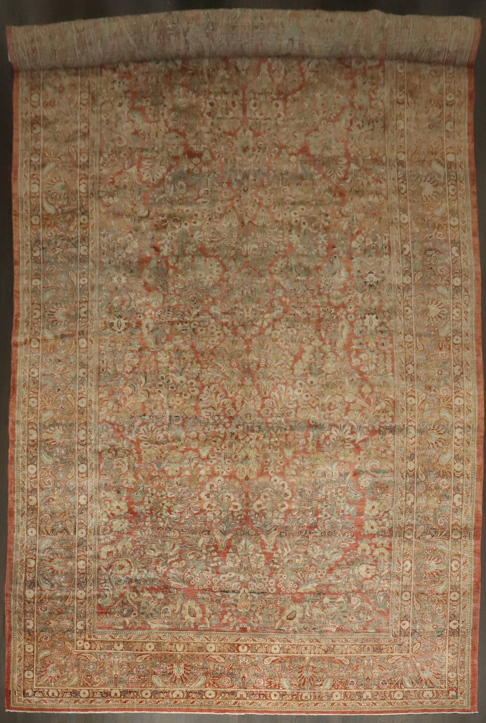 10' 4" x 20' 4" Antique Persian Sarouk Oversize Rug (1 of 7)