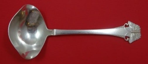 Frigast Butterfly Sterling Silver Gravy Ladle with Spouts 7 1/2" (1 of 2)