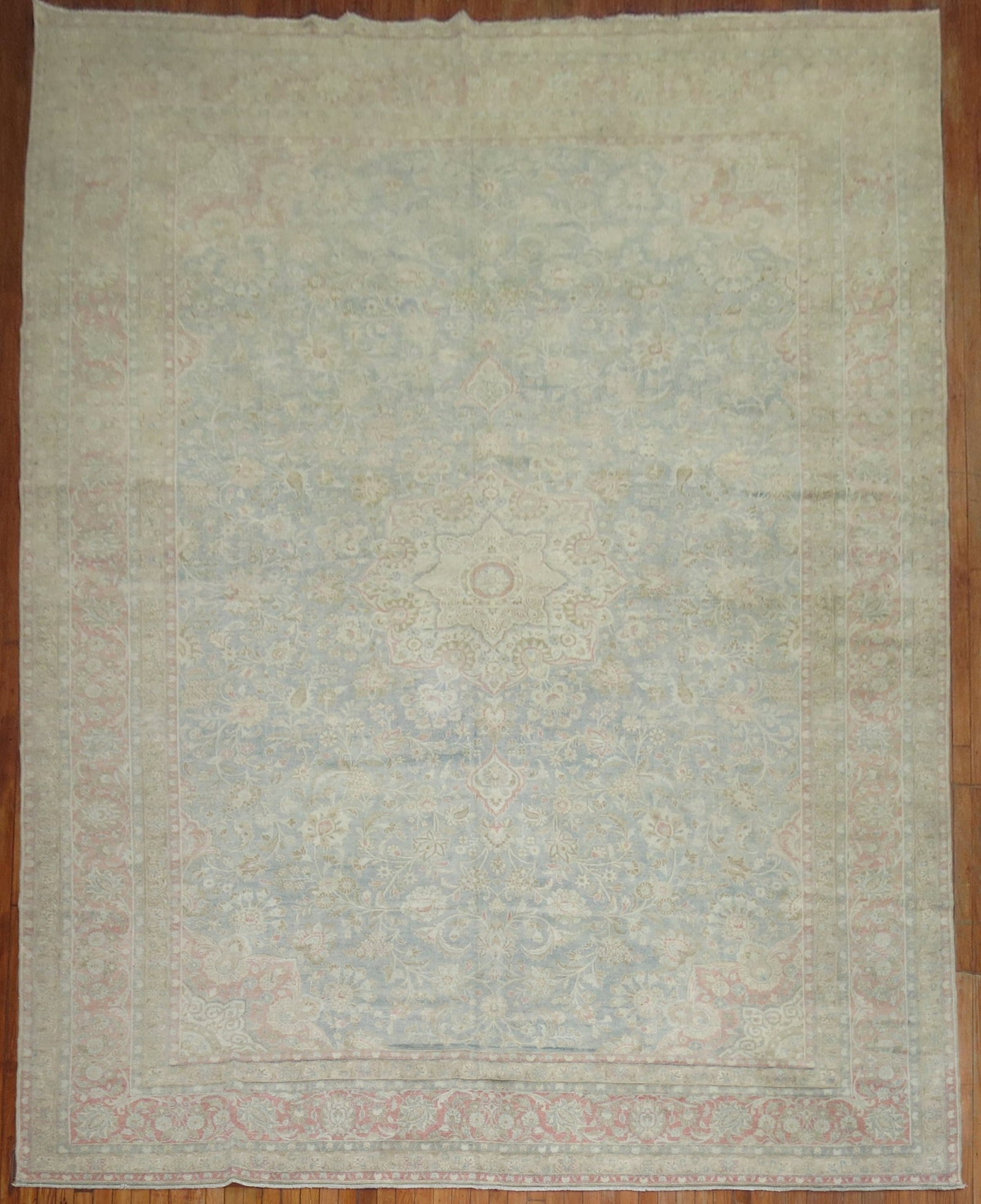 9' 8" x 13' 7" Tabriz Room Rug in Pale Colors (1 of 7)