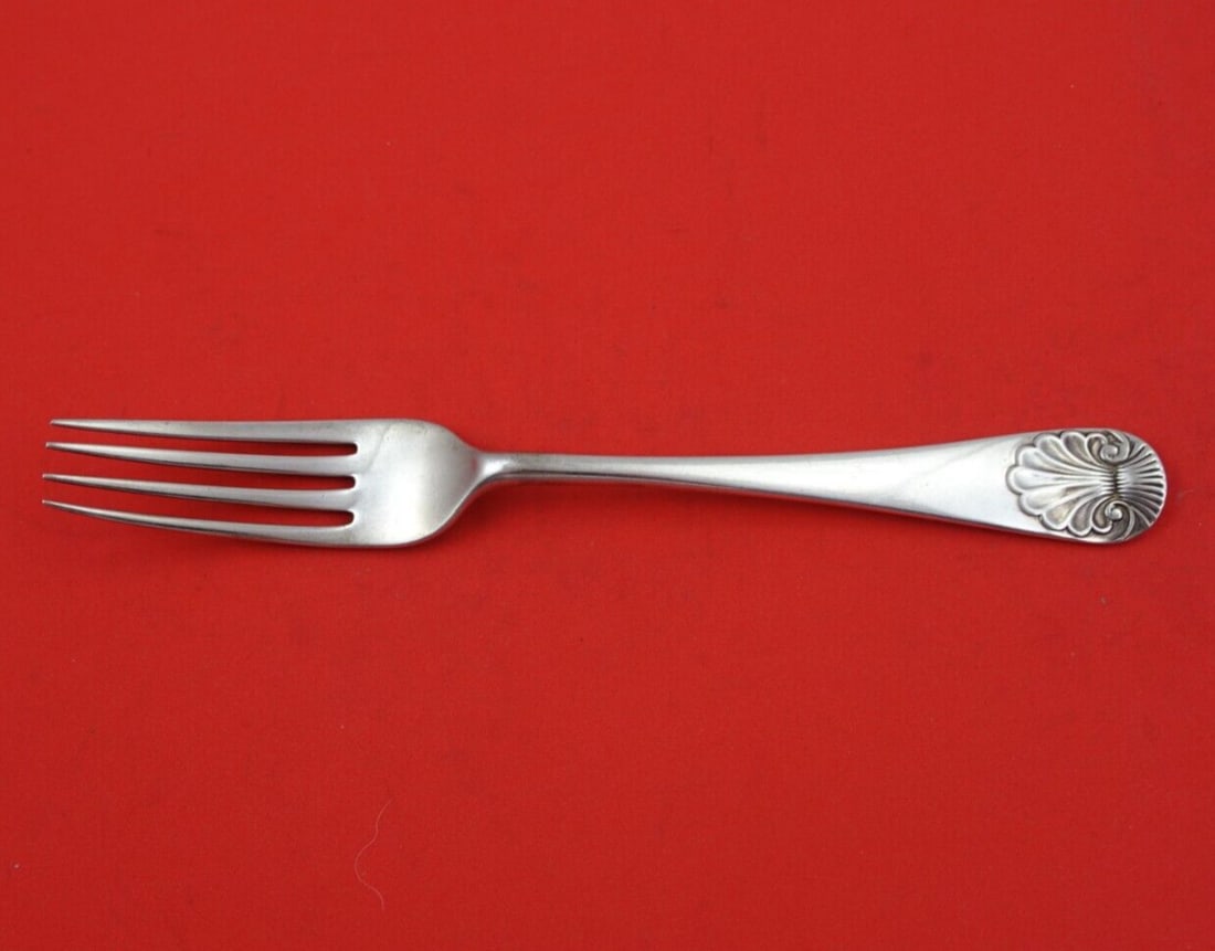 Crichton English Shell Sterling Silver 8 Inch Dinner Fork (1 of 3)