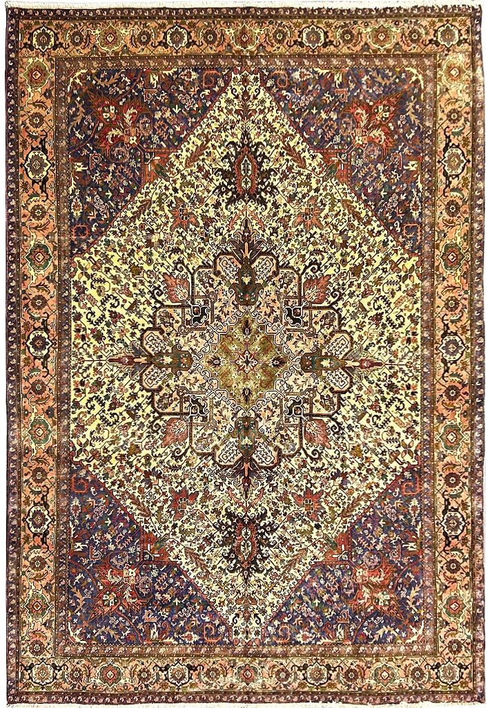Rare Persian Heriz Area Rug 11'3 x 16' Multicolor Handwoven (1 of 16)