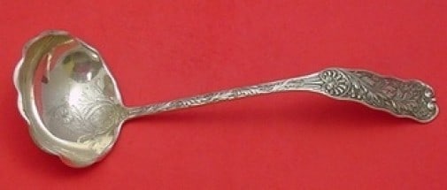 Gorham Saint Cloud Sterling Silver Brite-Cut Soup Ladle 13" (1 of 2)