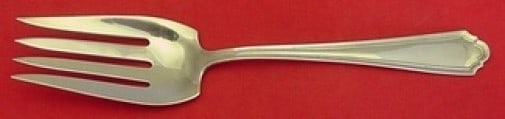 Watson John Alden Sterling Silver Serving Fork 8 1/4 inches: Watson John Alden Sterling Silver Serving Fork 8 1/4 inches This exquisite serving fork is a stunning piece from the John Alden pattern by Watson, crafted from high-quality sterling silver. Measuring 