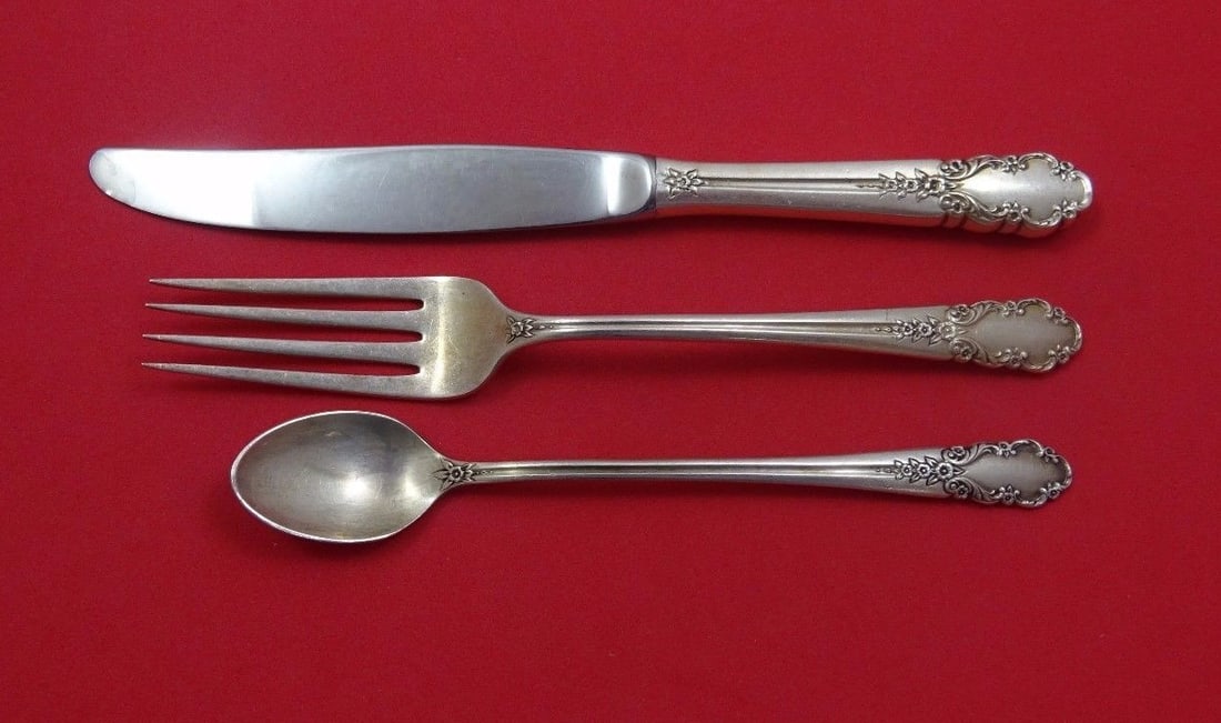 International Sterling Silver Bridal Veil 3-Piece Junior Child's Set (1 of 1)